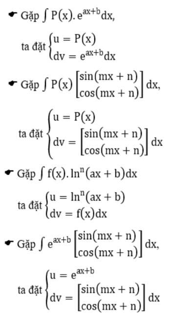 Công Thức Nguyên Hàm